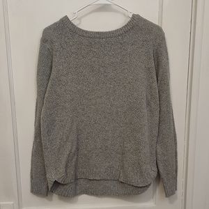Nickole Textured Pullover by Pink Clover. Grey  Size Medium.